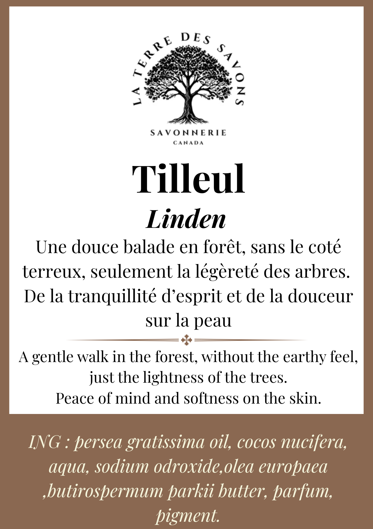 Savon Tilleul