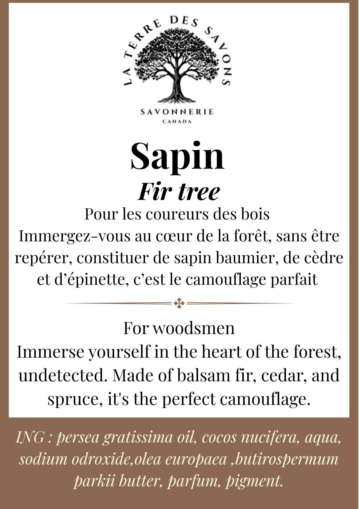 Savon Sapin