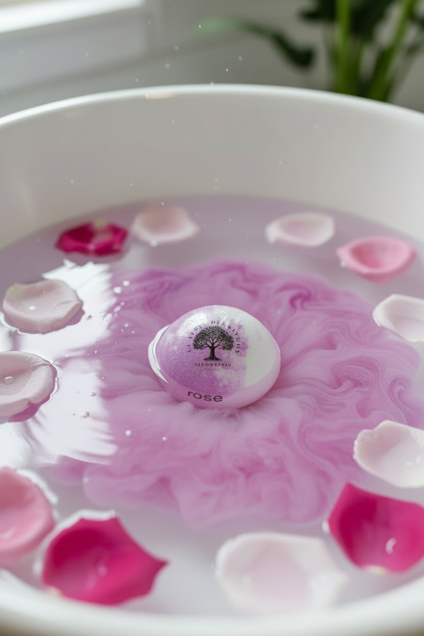 Bombe de bain Rose