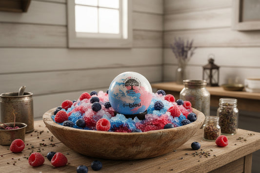 Bombe de bain Framboise bleu