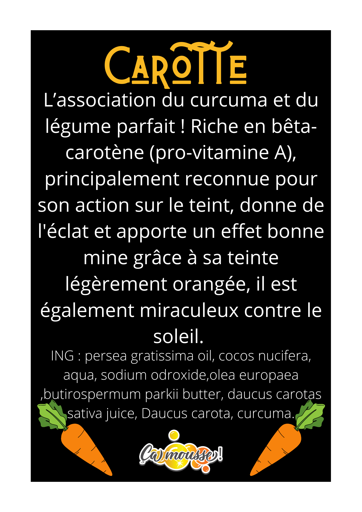 Savon Carotte