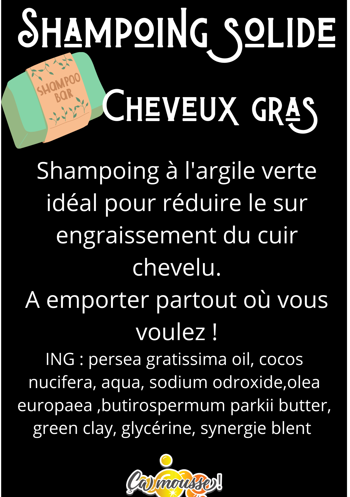 Shampoing en barre "Gras"