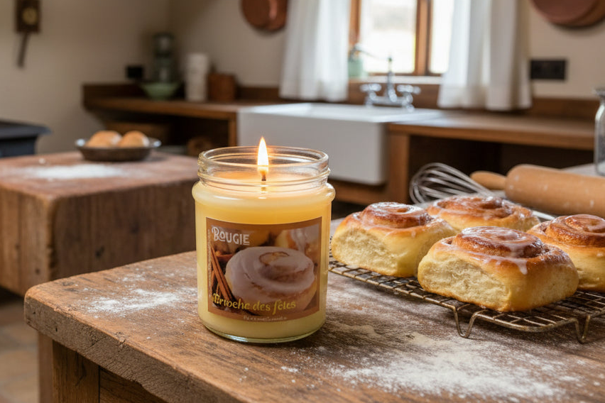 Bougie Brioche des fêtes