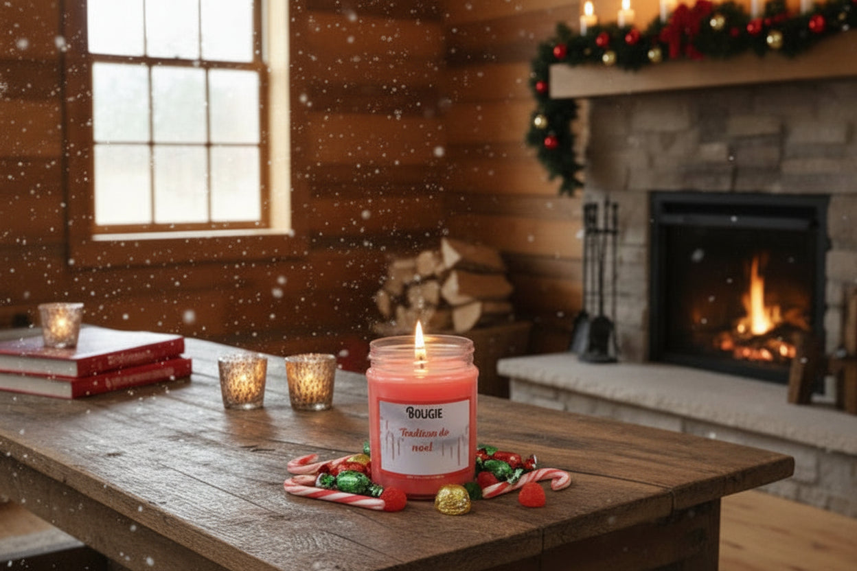 Bougie Bonbon de Noël