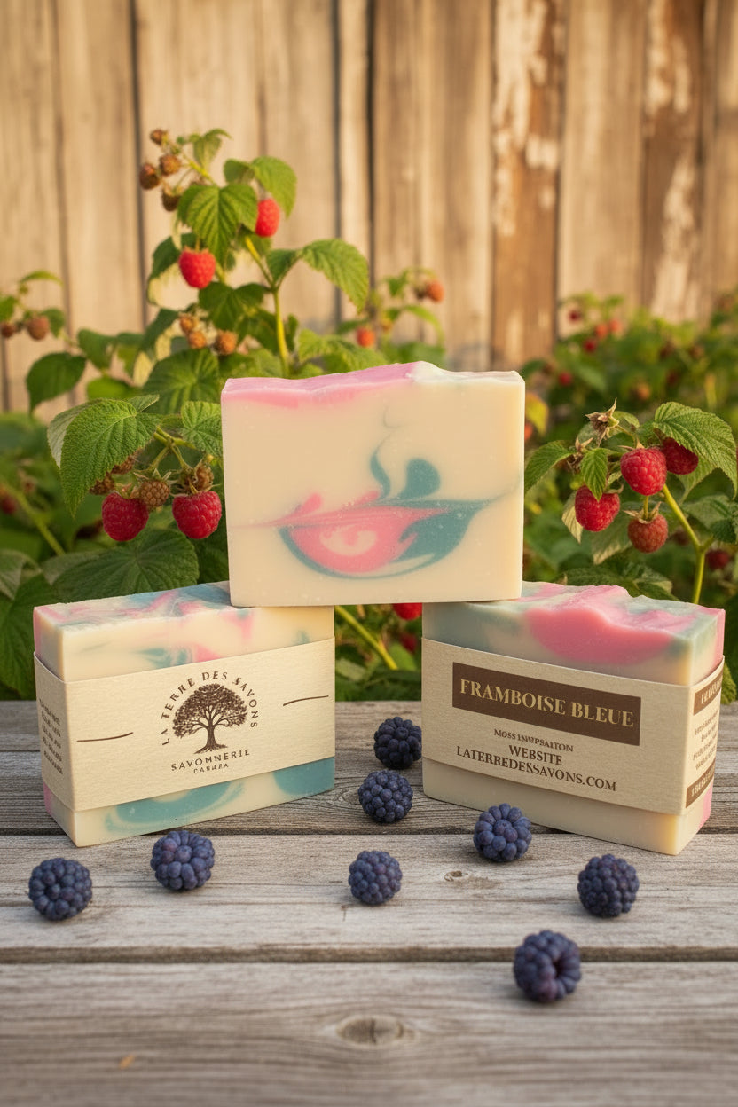 Savon Framboise Bleu