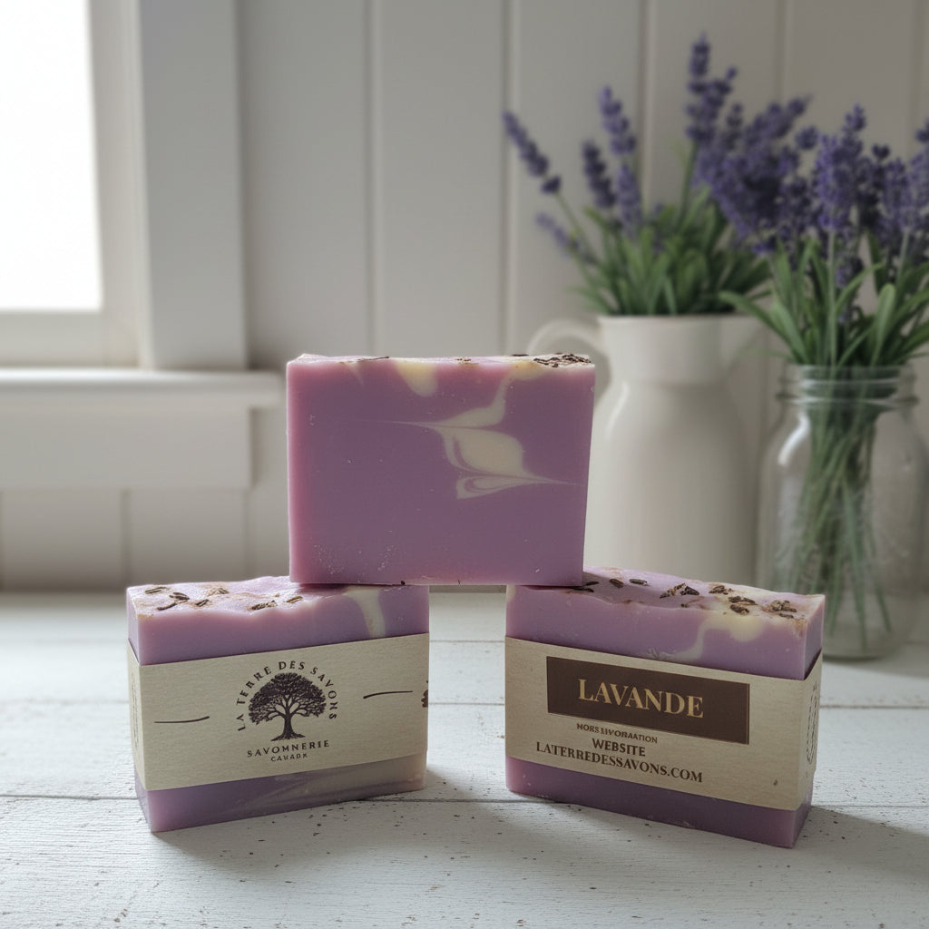 savon; savon lavande; naturelle; la terre des savons; Québec; canada;
